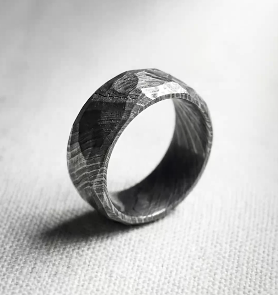 ANILLO ACERO DE DAMASCO