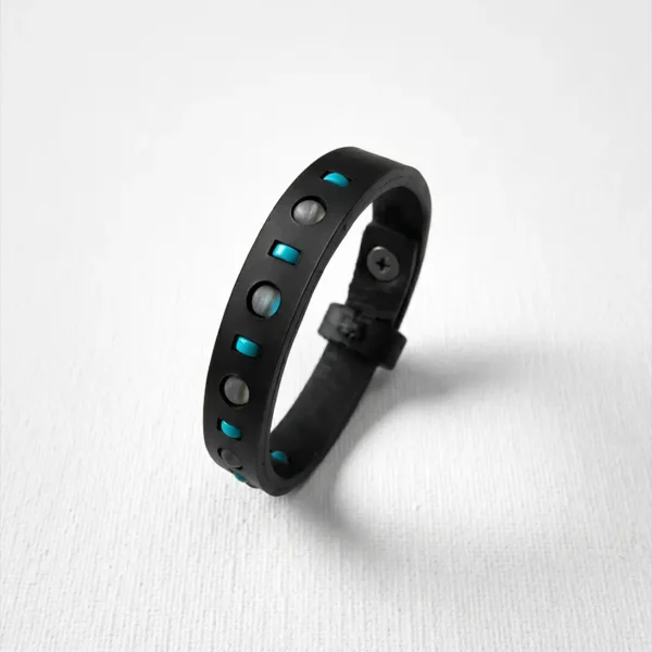 PULSERA DE CUERO ÓRBITA BOREAL
